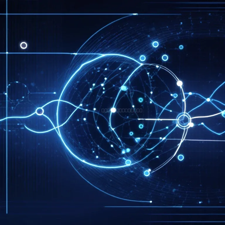 Abstract representation of AI evolution